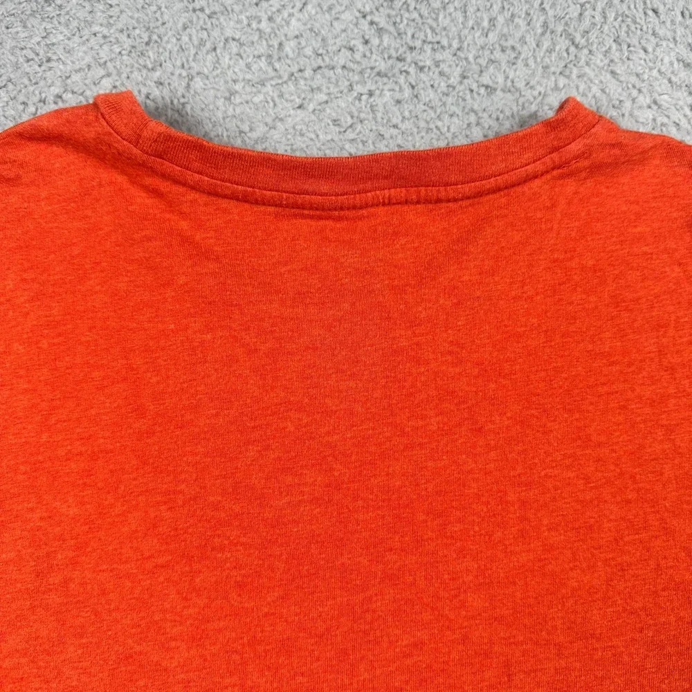 Polo Ralph Lauren Long Sleeve T-Shirt Mens Large‎ Orange Pony Logo Preppy